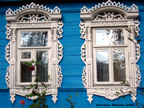 деревянные резные наличники на Пугина 13 в Камешковском районе Владимирской области фото vgv