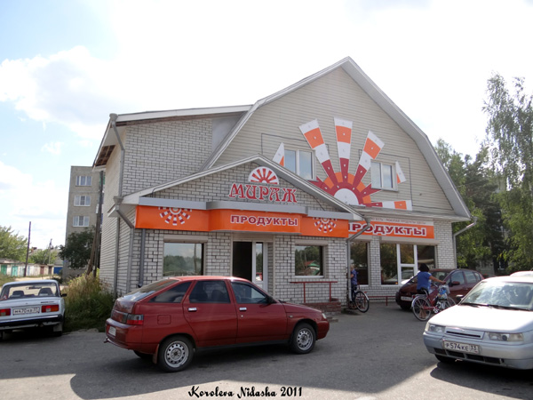 Магазин продуктов Мираж в поселке Карла Маркса в Камешковском районе Владимирской области фото vgv
