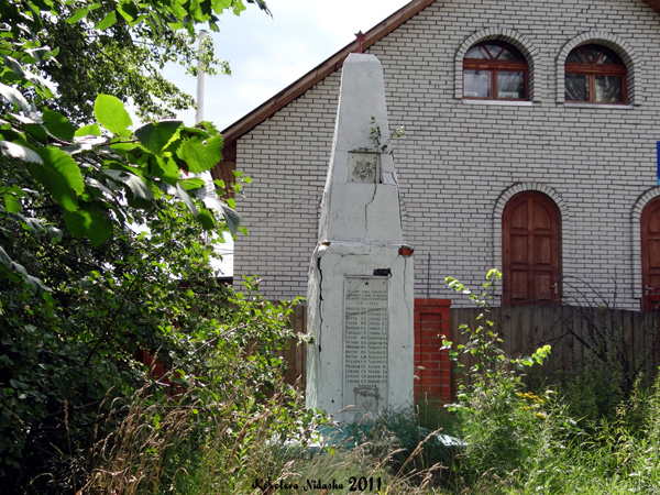памятник жителям деревни Новая Быковка погибшим в ВОВ в Камешковском районе Владимирской области фото vgv