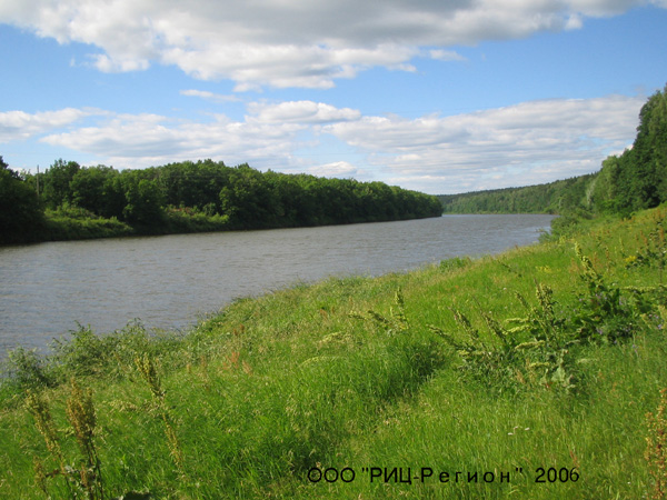 река Клязьма в районе Пенкино в Камешковском районе Владимирской области фото vgv