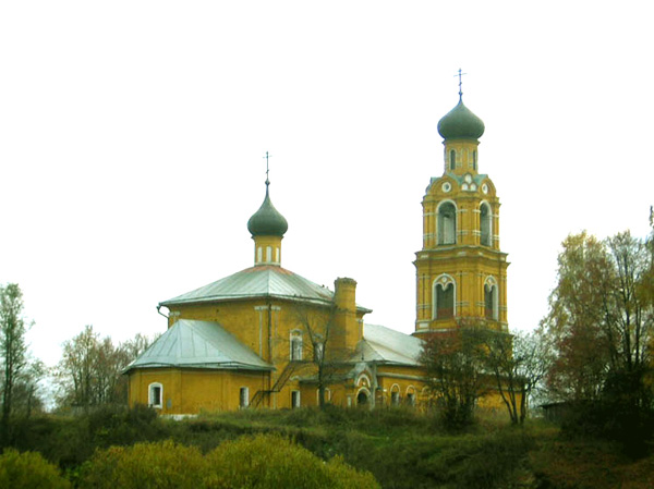 Никольская церковь на Селивановой горе 1764 г.,1836 г.,60-е гг. XIX в. в Киржачском районе Владимирской области фото vgv