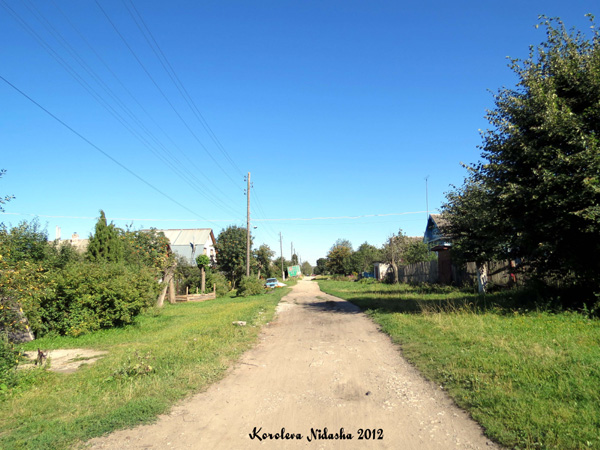 город Кольчугино Песчаная улица в Кольчугинском районе Владимирской области фото vgv