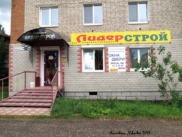 салон «ЛИДЕР-СТРОЙ» окна и двери ПВХ на Добровольского 3 в Кольчугинском районе Владимирской области фото vgv