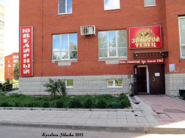 Ювелирный салон Золотой телец на улице III-Интернационала дом 38 в Кольчугинском районе Владимирской области фото vgv