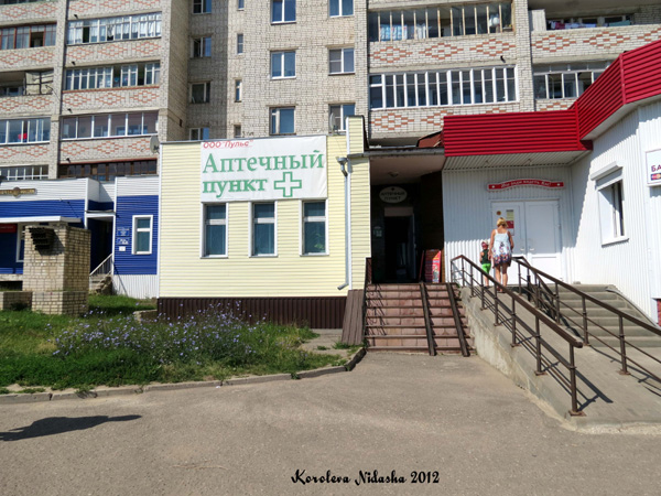 Аптечный пункт ООО Пульс на Веденеева 4 в Кольчугинском районе Владимирской области фото vgv