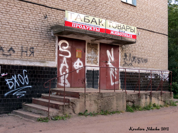 Магазин Табак на улице 50 лет Октября дом 3 в Кольчугинском районе Владимирской области фото vgv