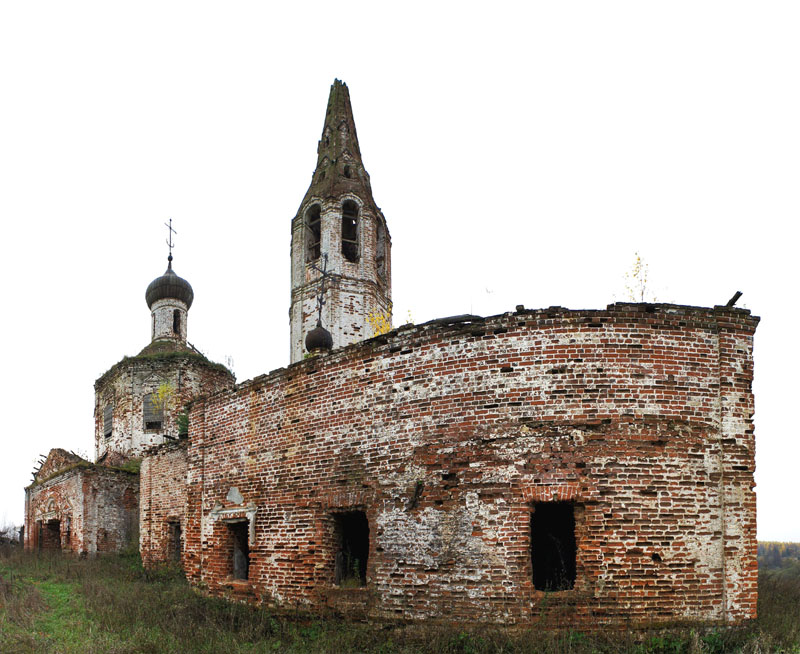 Никольская церковь 1715-1799 гг. в Милиново в Ковровском районе Владимирской области фото vgv