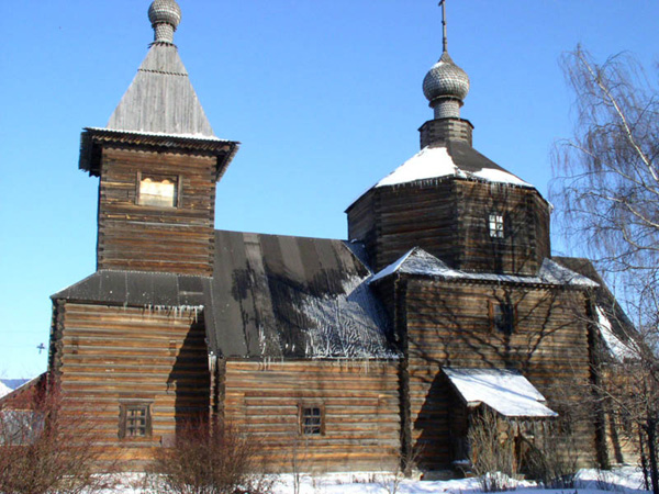 деревянная церковь Сергия Радонежского (1715.) в Муромском районе Владимирской области фото vgv