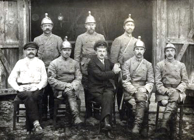 Члены первой Муромской пожарной дружины 1924 г. в Муромском районе Владимирской области фото vgv