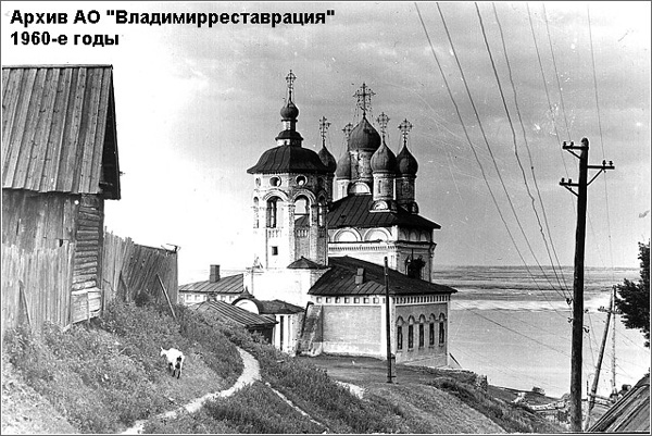 Николо-Набережная церковь 1960-е годы в Муромском районе Владимирской области фото vgv