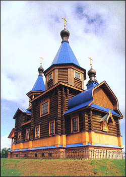 храм в честь святых ЖЕН-МИРОНОСИЦ 2003 год в Петушинском районе Владимирской области фото vgv