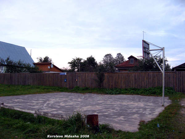 Баскетбольная площадка у дома 2 в Собинском районе Владимирской области фото vgv