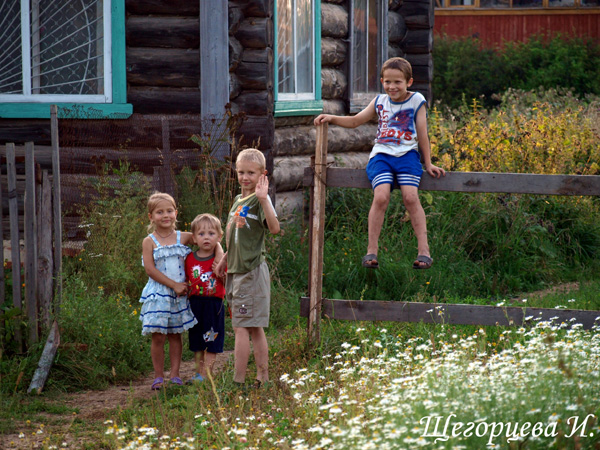Ребятня из Черкутина в Собинском районе Владимирской области фото vgv
