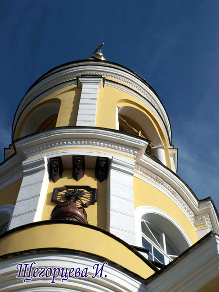 Колокольня Богородице-Рождественской церкви 1802 г. в Черкутино в Собинском районе Владимирской области фото vgv