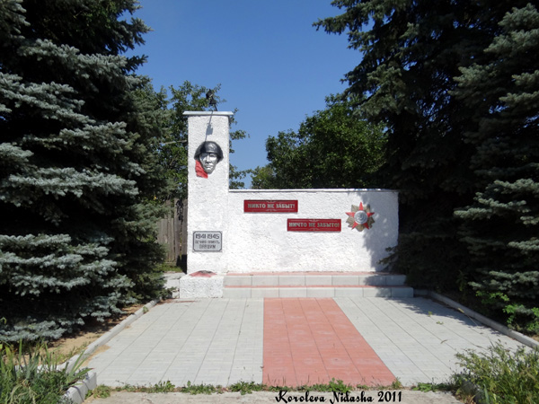 Памятник погибшим в годы ВОВ 1941 - 1945гг. в Собинском районе Владимирской области фото vgv