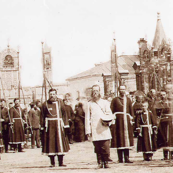 Крестный ход у Екатеринского собора фото нач. 20 века. в Судогодском районе Владимирской области фото vgv