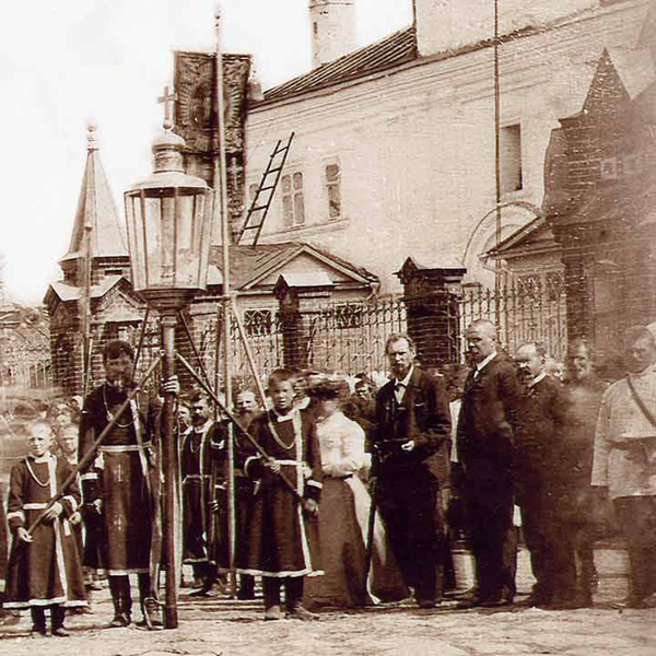 Крестный ход у Екатеринского собора фото нач. 20 века. в Судогодском районе Владимирской области фото vgv