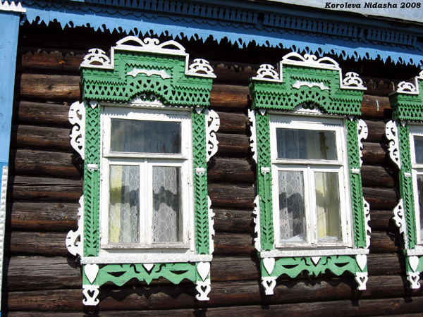 деревянные наличники на Октябрьской 4 в Судогодском районе Владимирской области фото vgv