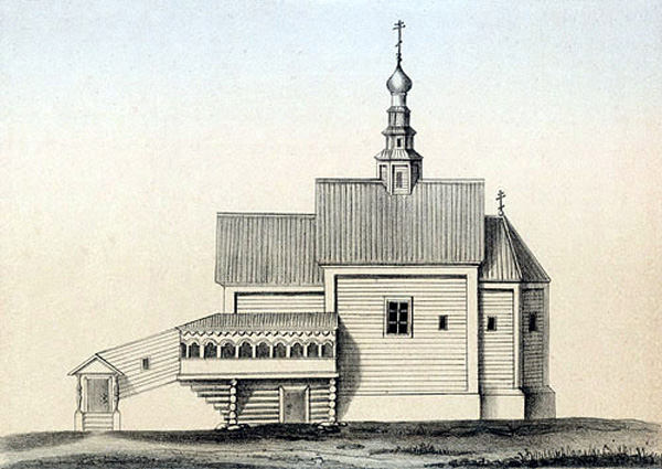 Церковь бывшая в погосте Спас-Купалищи, сломанная в 1858 году. в Судогодском районе Владимирской области фото vgv