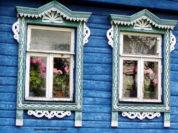 деревянные наличники деревни Байгуши в Судогодском районе Владимирской области фото vgv