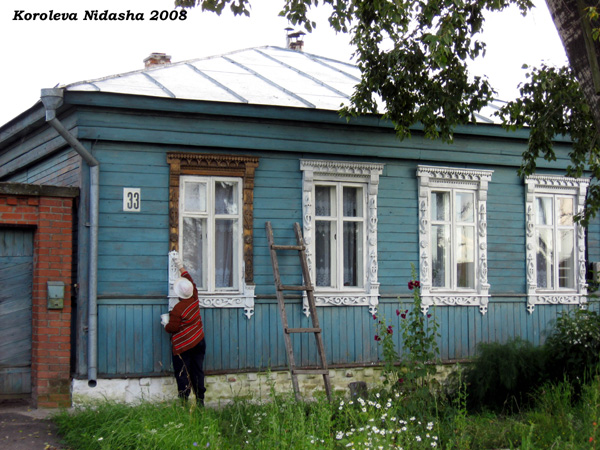 деревянные наличники на Колхозной 33 в Суздале в Суздальском районе Владимирской области фото vgv
