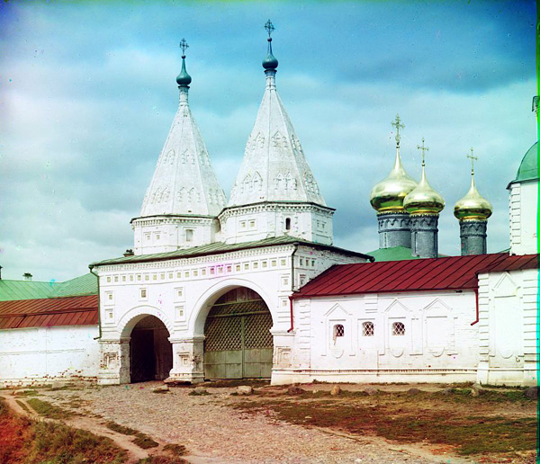 Святые Ворота Ризоположенского монастыря фото 1912 г. в Суздальском районе Владимирской области фото vgv