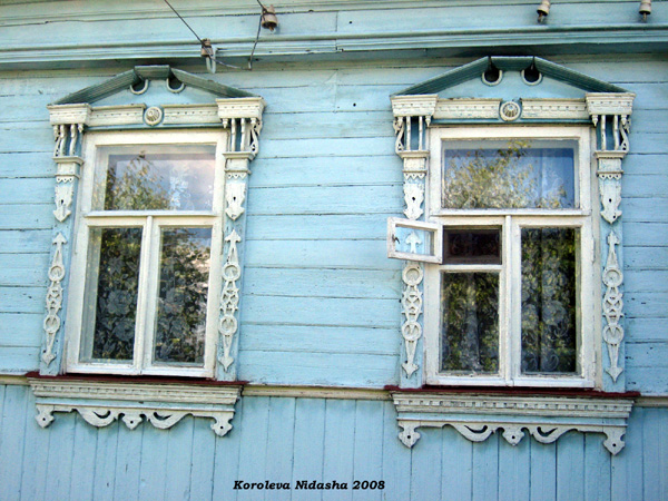 деревянные наличники дома 7 на улице Борисова Сторонка в Суздальском районе Владимирской области фото vgv