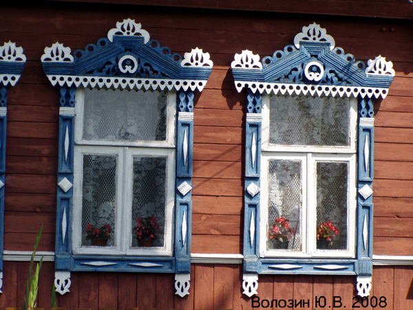 деревянные резные наличники на Мичурина 3 в Суздале в Суздальском районе Владимирской области фото vgv