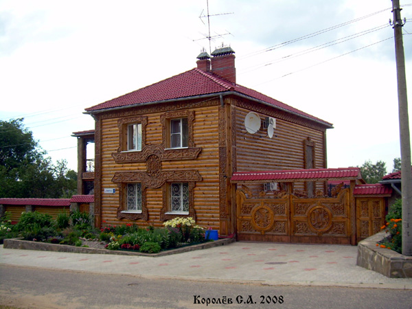 Резные ворота и калитка дома в Суздальском районе Владимирской области фото vgv