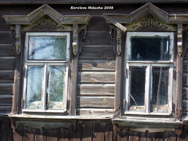 деревянные резные наличники дома 16 на Пролетарской в Суздале в Суздальском районе Владимирской области фото vgv