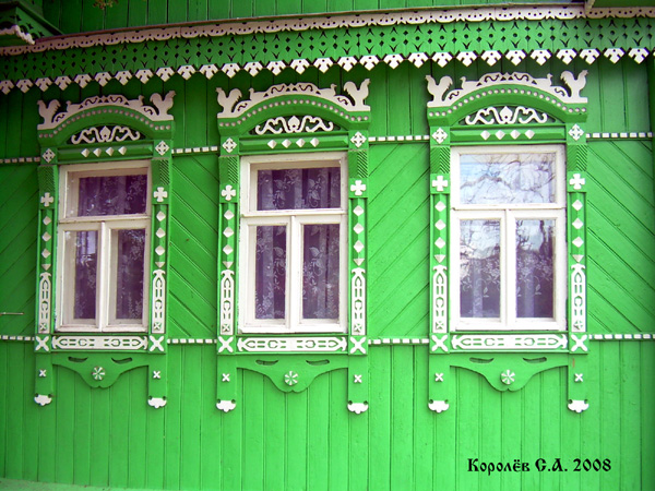 деревянные наличники на Пушкарской 9 в Суздале в Суздальском районе Владимирской области фото vgv