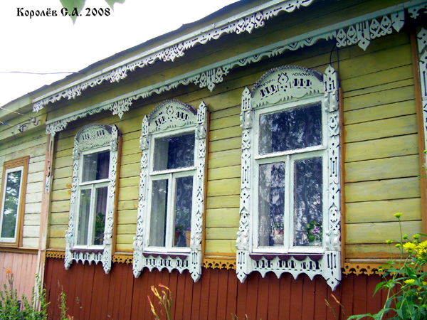 деревянные резные наличники на Владимирской 4 в Суздальском районе Владимирской области фото vgv