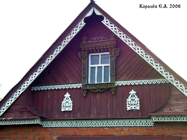 деревянные резные наличники дома 3 в переулке Шевченко в Суздале в Суздальском районе Владимирской области фото vgv