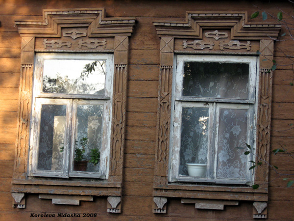 деревянные резные наличники на Пушкина 23 в Боголюбово в Суздальском районе Владимирской области фото vgv