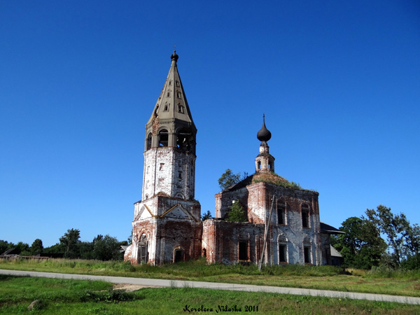 Никольская церковь 1800 г. в селе Большое Борисово в Суздальском районе Владимирской области фото vgv
