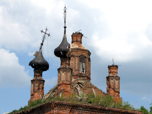 Крестовоздвиженская церковь 1806 г. в Суздальском районе Владимирской области фото vgv