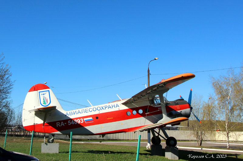 самолет памятник АН-2 Авиалесохраны во Владимире фото vgv