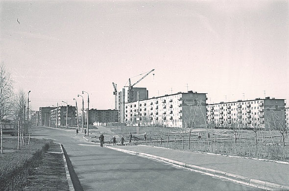 Улица Балакиерва в 70-е 20-го века во Владимире фото vgv