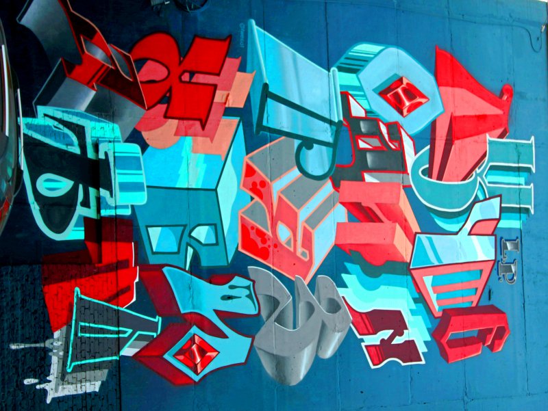 граффити «Лучше один раз увидеть» на Безыменского 11г во Владимире фото vgv