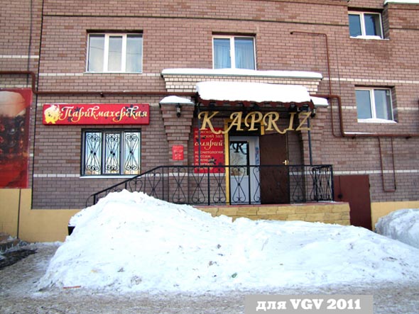 салон красоты «Каприз» на Безыменского 17г во Владимире фото vgv