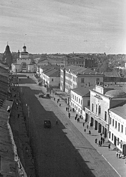 виды ул. Большая Московская 40-е и 50-е годы 20-го века во Владимире фото vgv
