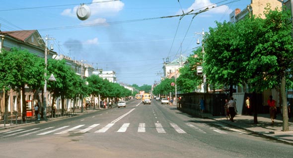 виды ул. Большая Московская 80-е 20-го века во Владимире фото vgv