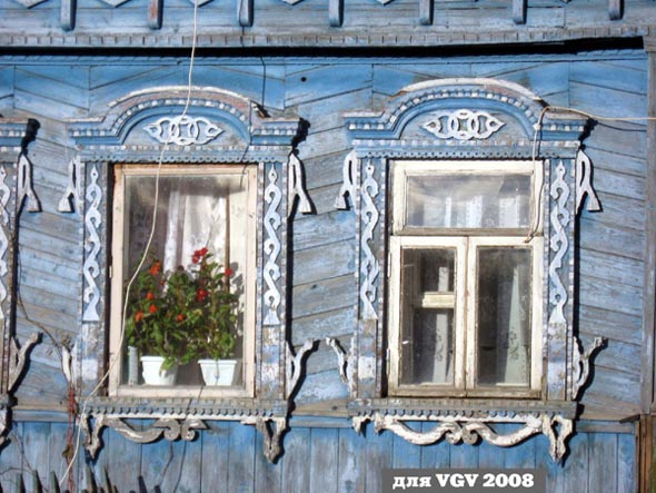 деревянные резные наличники на Дачной 18 во Владимире фото vgv