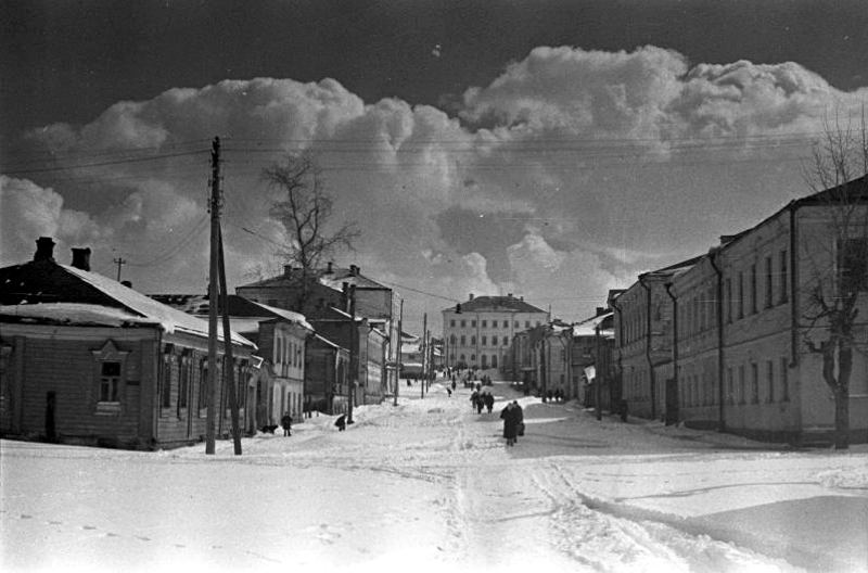 улица Красномилицейская ( ныне Девическая ) фото 1944 во Владимире фото vgv