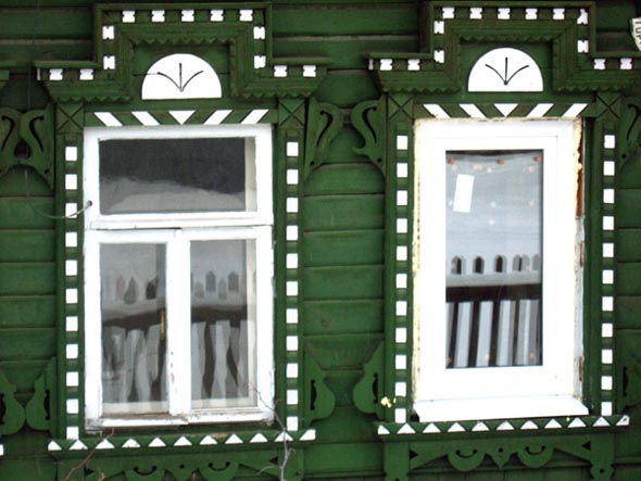 деревянные наличники Горный проезд 9 во Владимире фото vgv