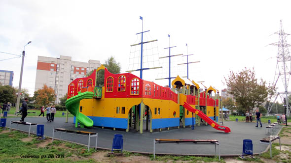 детская площадка «Кораблик» у Красносельского пруда улица Комиссарова дом 3а во Владимире фото vgv