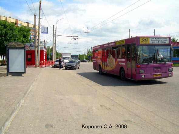 остановка Парк Добросельский - МЖК Мир - из центра на Комиссарова 17 во Владимире фото vgv