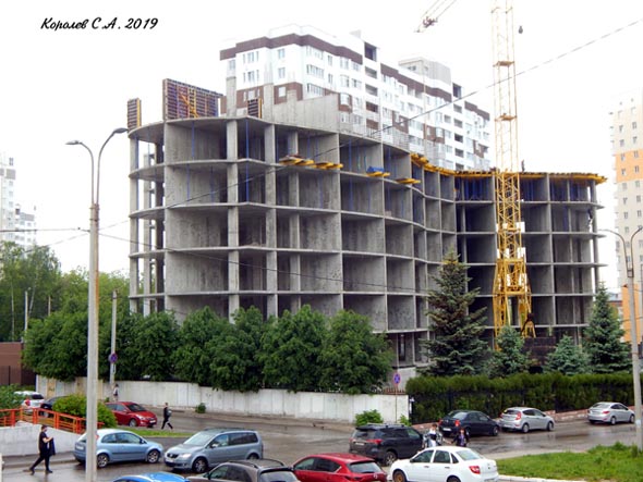 Строительство ЖК Парус дом N 3 улица Крайнова в 2019-2021 гг. во Владимире фото vgv