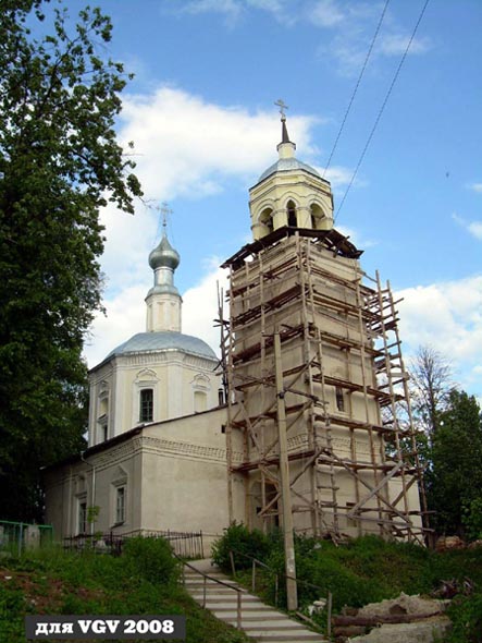 Никольская церковь 1721 г. села Кусуново во Владимире фото vgv