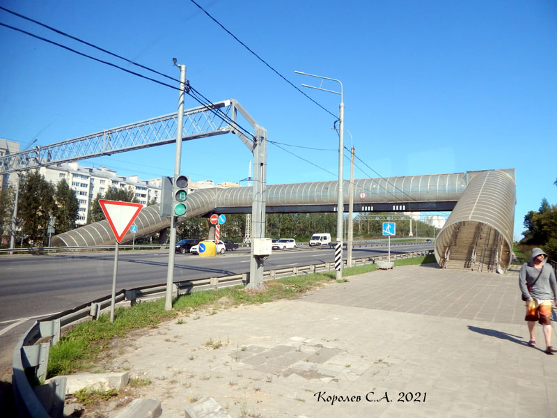 Пешеходный мост над Пекинкой у дома 5 по ул.Куйьышева во Владимире фото vgv